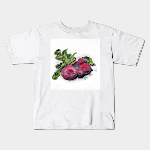 Fresh Beets Kids T-Shirt by cjkell